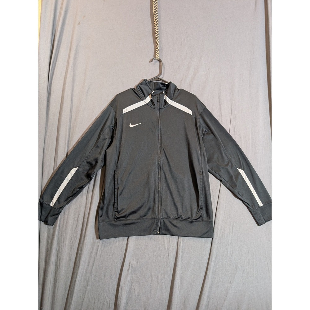 Nike Jacket Mens‎ Large  Gray Track Team Embroidered Full Zip